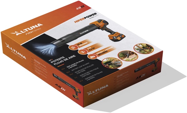 Pack Limpieza Coche, Moto y Bicicleta Altuna 21V: Hidrolimpiadora AH01 + Soplador AS01, 2 Bater�as 4 Ah y Cargador